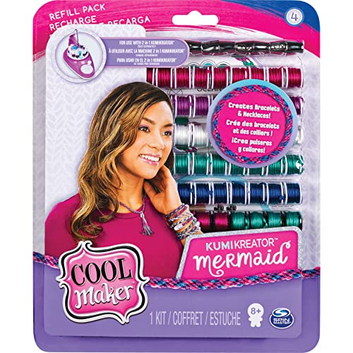 Cool Maker 6038304 Kumi Fashion Set para crear hasta 12 pulseras con KumiKreator + 6045486-recharges Fashion Pack small-kumi Kreator Loisirs Creatif, 6045486, MULTICOULEUR