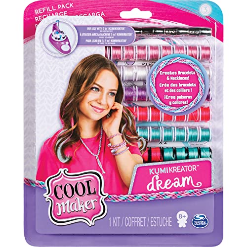 Cool Maker 6038304 Kumi Fashion Set para crear hasta 12 pulseras con KumiKreator + 6045486-recharges Fashion Pack small-kumi Kreator Loisirs Creatif, 6045486, MULTICOULEUR