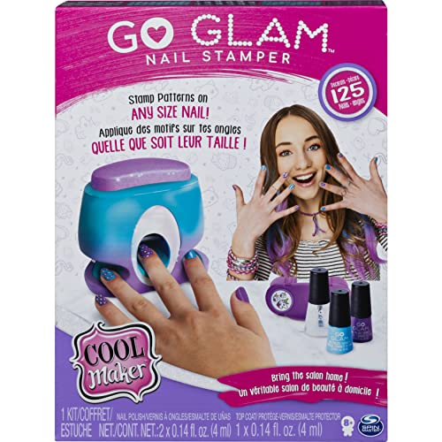 Cool Maker GO GLAM - Sello de uñas con 5 patrones para decorar 125 uñas