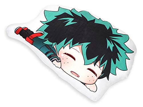 CoolChange Almohada Chibi para los Fans de My Hero Academia | cojín con Motivo de Izuku Midoriya