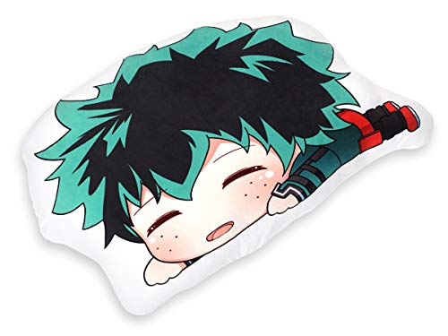 CoolChange Almohada Chibi para los Fans de My Hero Academia | cojín con Motivo de Izuku Midoriya