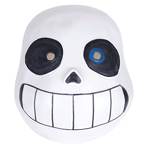 CoolChange Máscara de Calavera de látex para los Fans de Undertale | Modelo: Sans con Ojo Azul