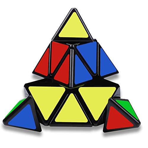 Coolzon Cubo Magico Pyraminx Speed Cube, Magic Cube Piramide Triangular Velocidad Cubo 3D Puzzle Cube Jigsaw Juguetes Educativos Regalos para Niños y Adultos