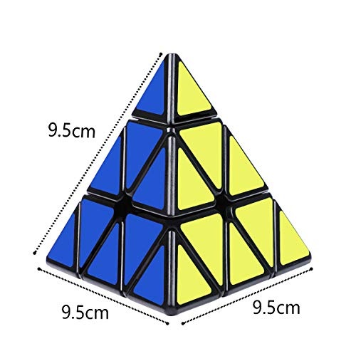 Coolzon Cubo Magico Pyraminx Speed Cube, Magic Cube Piramide Triangular Velocidad Cubo 3D Puzzle Cube Jigsaw Juguetes Educativos Regalos para Niños y Adultos