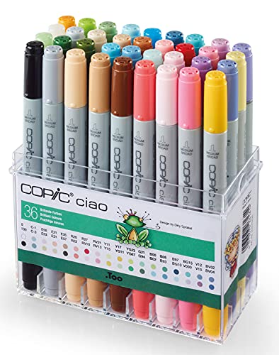 COPIC CIAO ESTUCHE 36 ROT. BRILLANTES