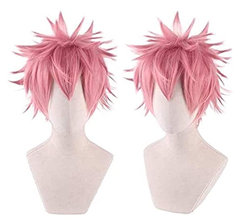 Cosplay My Hero Academia Ashido Mina Pinky Cosplay Peluca Boku no Hero Academia Rosa Disfraz Halloween Fiesta Edad de los Héroes Pelucas Belleza