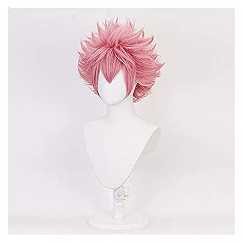 Cosplay My Hero Academia Ashido Mina Pinky Cosplay Peluca Boku no Hero Academia Rosa Disfraz Halloween Fiesta Edad de los Héroes Pelucas Belleza