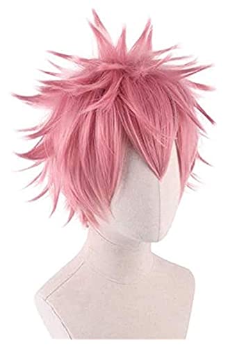 Cosplay My Hero Academia Ashido Mina Pinky Cosplay Peluca Boku no Hero Academia Rosa Disfraz Halloween Fiesta Edad de los Héroes Pelucas Belleza