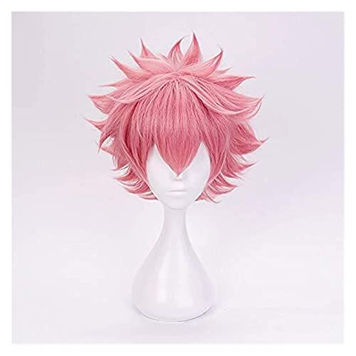 Cosplay My Hero Academia Cosplay peluca Mina Ashido Cosplay peluca resistente al calor sintético Boku no Hero Academia Cosplay Pelucas Halloween Pelucas Belleza