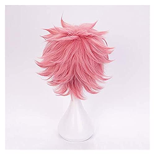 Cosplay My Hero Academia Cosplay peluca Mina Ashido Cosplay peluca resistente al calor sintético Boku no Hero Academia Cosplay Pelucas Halloween Pelucas Belleza