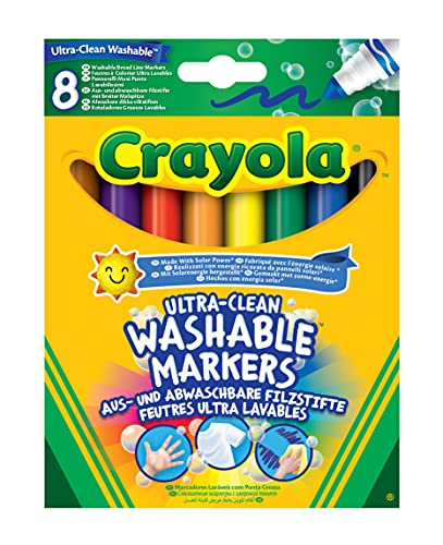 Crayola 58-8328 - I Lavabilissimi 8 Rotuladores, Punta Maxi , color/modelo surtido