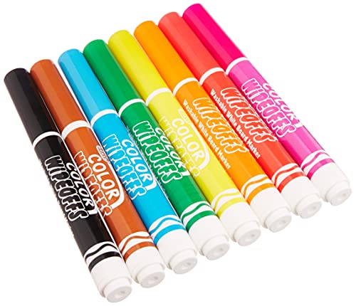 Crayola – 8 rotuladores borrables (punta ancha) – Caja francesa – Para manualidades – Rotuladores y accesorios de fantasía – A partir de 3 años – Juego de dibujo y colorear