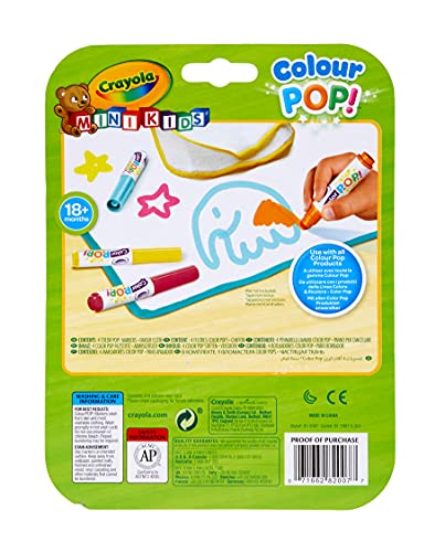 Crayola – Recarga 4 rotuladores Colour Pop – Rotuladores lavables – a partir de 18 meses