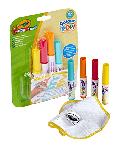 Crayola – Recarga 4 rotuladores Colour Pop – Rotuladores lavables – a partir de 18 meses