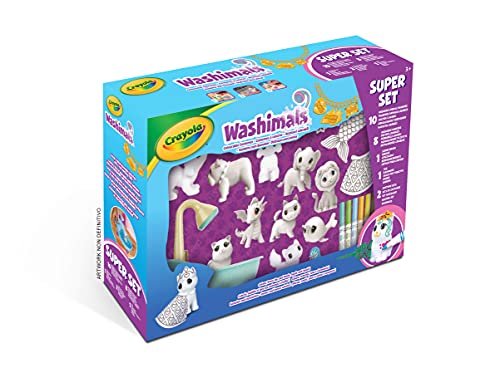 CRAYOLA Washimals Super Set 10 Mascotas y 2 Disfraces 74-7461