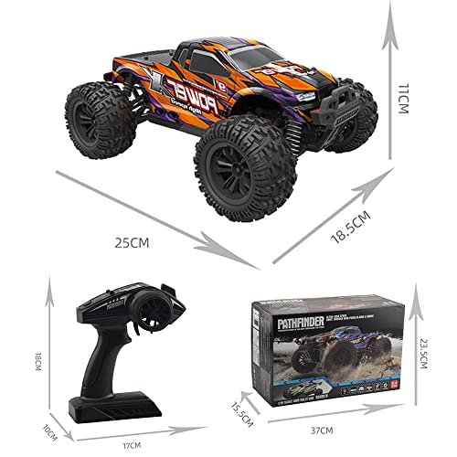 Crayom 4WD Control Remoto Monster Truck 45 ° Todo Terreno Todoterreno Escalada RC Car Toy 1:18 RC Car Bigfoot RC Buggy vehículo Principiante Drift Car Carreras de Alta Velocidad