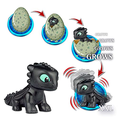 Craze 13328 growing hatc de conmutación Dreamworks Dragons XXL, colores surtidos, multicolor