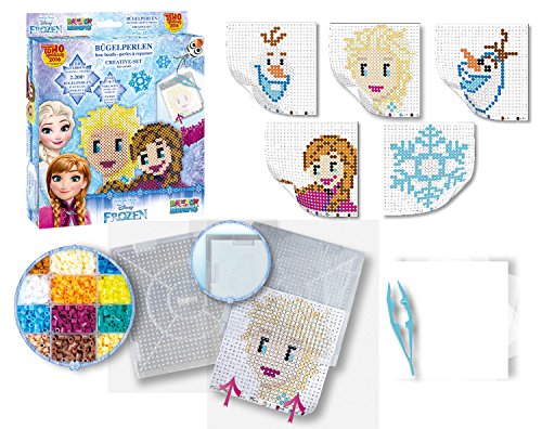 Craze 54353 – Rainbow beadys cuentas Set Creativo Disney Frozen Incluye Accesorios 2200 perlas, color azul , color/modelo surtido