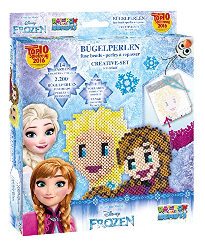 Craze 54353 – Rainbow beadys cuentas Set Creativo Disney Frozen Incluye Accesorios 2200 perlas, color azul , color/modelo surtido