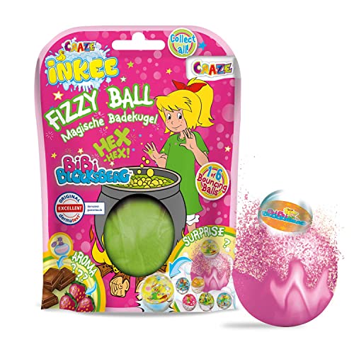 CRAZE Bibi & Tina Pack 3 Bombas Infantiles de Bibi Blocksberg con Juguete Regalo Pelota. Lote de 3 Sales de Baño Espumosas para Bañera o Piscina de Niños con Olor Sorpresa, Multicolor (29480)