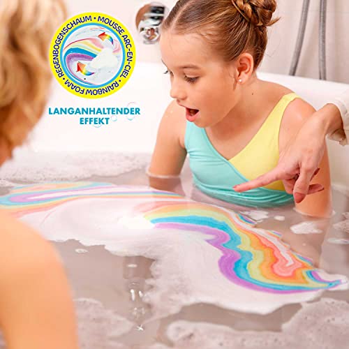 CRAZE INKEE Bombas baño para niños Arcoiris Perfumada, Juego de Unicornio o Nube. juguetes baño espumosas Multi Color para Bañera o Piscina de Niños con olor a Fresas, Multicolor (22511)