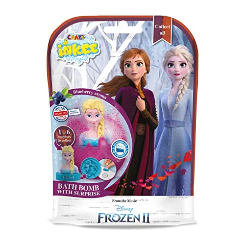 CRAZE INKEE bombas baño para niños FROZEN DISNEY, juguetes baño para niños, bombas de baño aromaticas con Sorpresa Multicolor (12734)