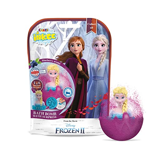 CRAZE INKEE bombas baño para niños FROZEN DISNEY, juguetes baño para niños, bombas de baño aromaticas con Sorpresa Multicolor (12734)