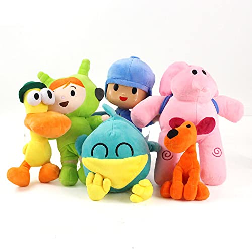 CTCABBG Lindos Juguetes de Peluche Little P You You Pocoyo Plush Barto Duck Puppy Lula Elli Elephant Doll Boy Girl Gift(Pato,22cm)