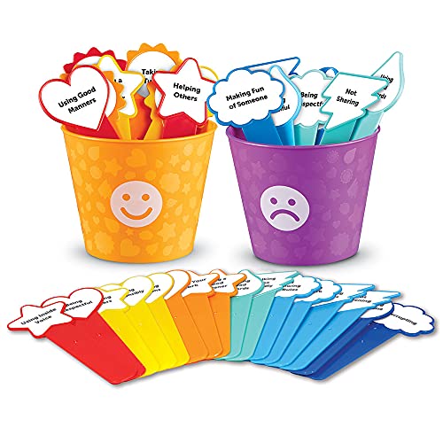 Cubos para aprender a comportarse de forma positiva de Learning Resources, juguete para el desarrollo socio-emocional, juguete de preescolar, niños de 3+ años