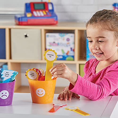 Cubos para aprender a comportarse de forma positiva de Learning Resources, juguete para el desarrollo socio-emocional, juguete de preescolar, niños de 3+ años