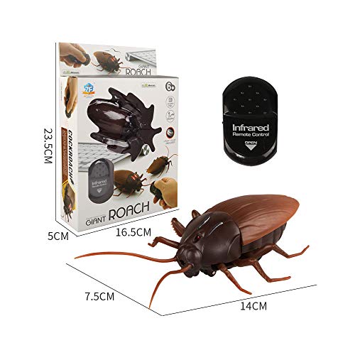 Cucaracha de Control Remoto, Cucaracha Animal de Alta Simulación Control Remoto por Infrarrojos Regalo de Juguete para Niños, Adecuado para para Fiesta Halloween Navidad