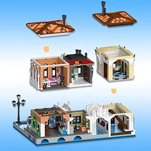 Cxcdxd 2021 Regalos de Invierno para niños y Adultos, Modelo de Kit de construcción de casa Modular, Juguetes de construcción compatibles con Lego, Juguetes de Bloques de construcción para niños