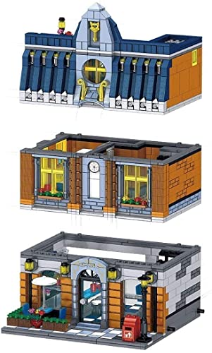 Cxcdxd Kit de Bloques de construcción para Casas, Edificios modulares, Street View, Restaurante Romano, Calle de Comida Modular con Figuras, Modelo de Casas de Arquitectura Compatible con Lego 4