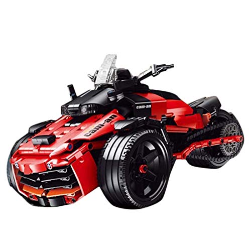 Cxcdxd Technic Triciclo Motocicleta Kit de Bloques de construcción, Technic Triciclo Modelo de Motocicleta Kit, 903+ Bloques de sujeción compatibles con Lego Technic