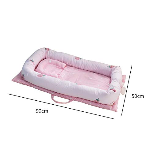 Cxssxling Camas para Bebés Niños Pequeños Cunas Camas Infantiles Nido Bebé Portátil Muebles para Bebé Cuna de Viaje 90*50cm