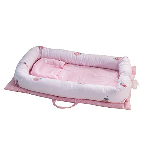 Cxssxling Camas para Bebés Niños Pequeños Cunas Camas Infantiles Nido Bebé Portátil Muebles para Bebé Cuna de Viaje 90*50cm