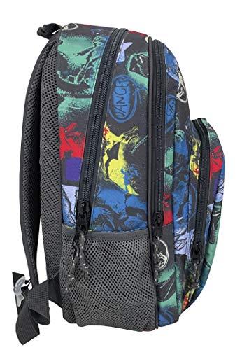 CYPBRANDS - MC62JW - Mochila 43 cm Adaptable a Trolley Jurassic World, Multicolor