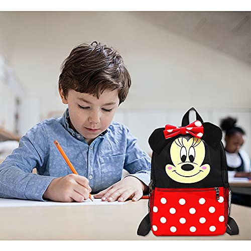 CYSJ Mochilas Escolares, Mochila 3D Minnie Mickey Mouse, Mochila Escolar para Niños, Mochila de Gran Capacidad,Mochila de Viaje para Deportes al Aire Libre, Regalo de Cumpleaños para Niños