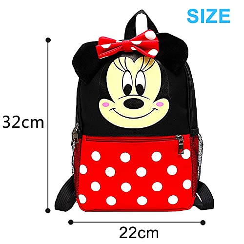 CYSJ Mochilas Escolares, Mochila 3D Minnie Mickey Mouse, Mochila Escolar para Niños, Mochila de Gran Capacidad,Mochila de Viaje para Deportes al Aire Libre, Regalo de Cumpleaños para Niños