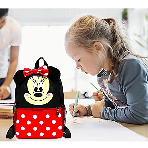 CYSJ Mochilas Escolares, Mochila 3D Minnie Mickey Mouse, Mochila Escolar para Niños, Mochila de Gran Capacidad,Mochila de Viaje para Deportes al Aire Libre, Regalo de Cumpleaños para Niños