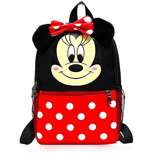 CYSJ Mochilas Escolares, Mochila 3D Minnie Mickey Mouse, Mochila Escolar para Niños, Mochila de Gran Capacidad,Mochila de Viaje para Deportes al Aire Libre, Regalo de Cumpleaños para Niños