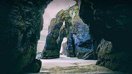 CZYSKY Playa De Las Catedrales, Galicia, España, Rompecabezas De 1000 Piezas Puzzle Juguete De Madera (75 * 50 Cm)