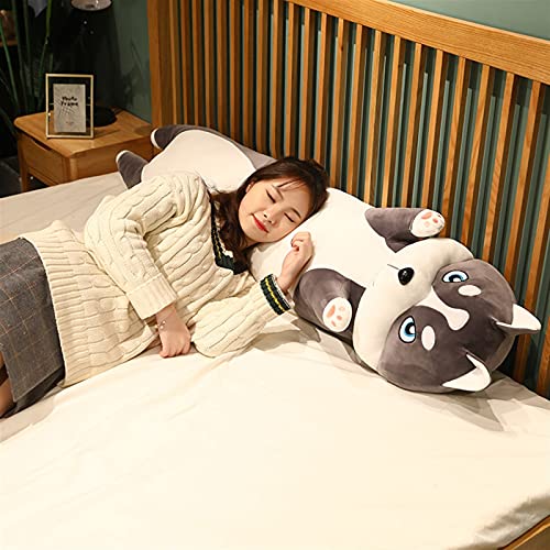 DAGCOT Almohadas de Lectura lumbares Tamaño de Gran tamaño Largos Juguetes de Peluche for Dormir Muñecas Relleno Suave Animal Almohada for Perros for niños Niñas (Color : Open Eyes, Height : 110cm)