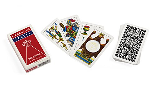 Dal Negro 10070 – Juego de Cartas regionales de Italia de Piacentine, Estuche Rojo