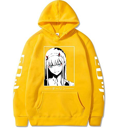 Darling in The FRANXX Zero Two Sudadera con Capucha Disfraz de Cosplay Sudaderas para Mujeres Hombres