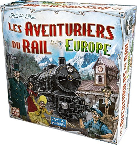 Days of Wonder Ticket to Ride - Europe Niños Estrategia - Juego de tablero (Estrategia, Niños, 60 min, Niño/niña, 8 año(s), Alan R. Moon) - Idioma Francés