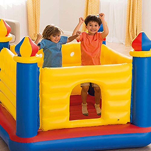 DBOATB Castillo de colchón de Aire Casa de Rebote Inflable para niños Castillo de Salto Tobogán con soplador y Pelotas Castillo Inflable para niños (Color: Castillo Hinchable, Tamaño: 175x175x135cm