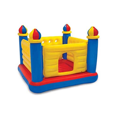 DBOATB Castillo de colchón de Aire Casa de Rebote Inflable para niños Castillo de Salto Tobogán con soplador y Pelotas Castillo Inflable para niños (Color: Castillo Hinchable, Tamaño: 175x175x135cm