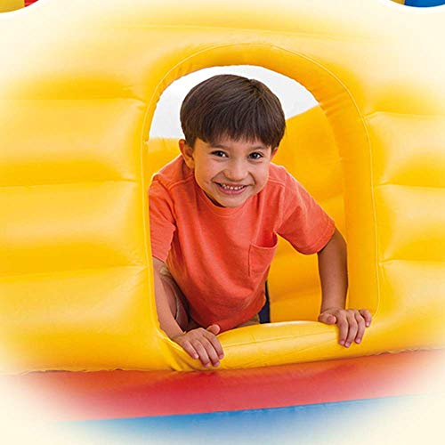 DBOATB Castillo de colchón de Aire Casa de Rebote Inflable para niños Castillo de Salto Tobogán con soplador y Pelotas Castillo Inflable para niños (Color: Castillo Hinchable, Tamaño: 175x175x135cm