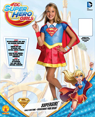 DC Comics - Disfraz de Supergirl licencia oficial para niña, infantil talla 3-4 años (Rubie's 620714-S)